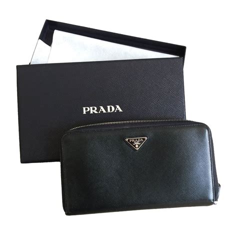 prada portefeuille cuir femme|Porte.